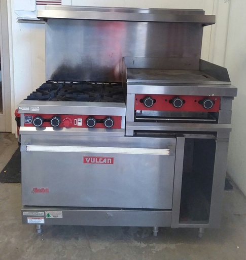 [PCE 02637] Used Vulcan Range with Convection Oven Model 148LC